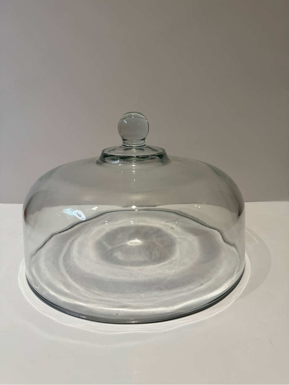 2-Piece Clear Glass Cake / Chip Dip Holder with Dome Cover with Round Knob - Picture 7 of 10